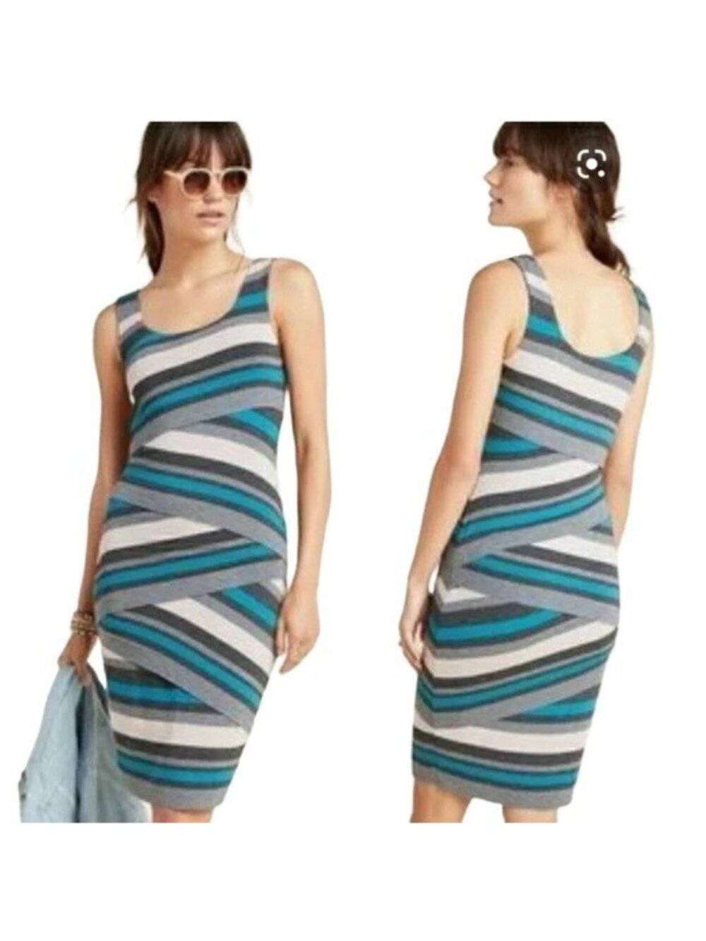 Anthropologie Bailey 44 Frontera Layered Stripe Midi Dress